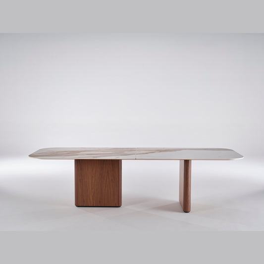 Mesa Comedor Mabelle Bipartida Mármol